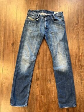 Diesel Onijo Jeans Mens 31x34 Blue Straight Denim Italy